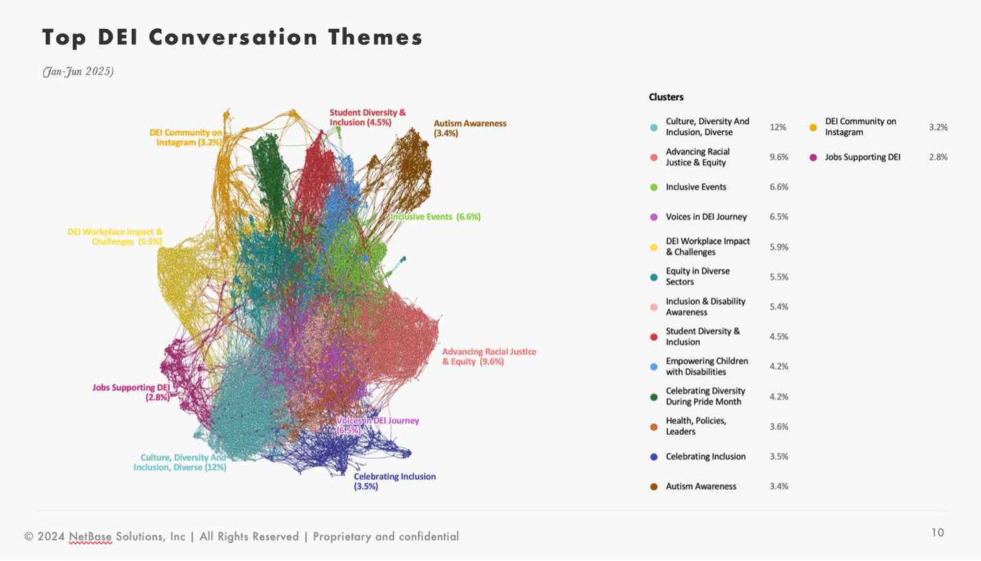 Top DEI consumer conversation themes in 2025